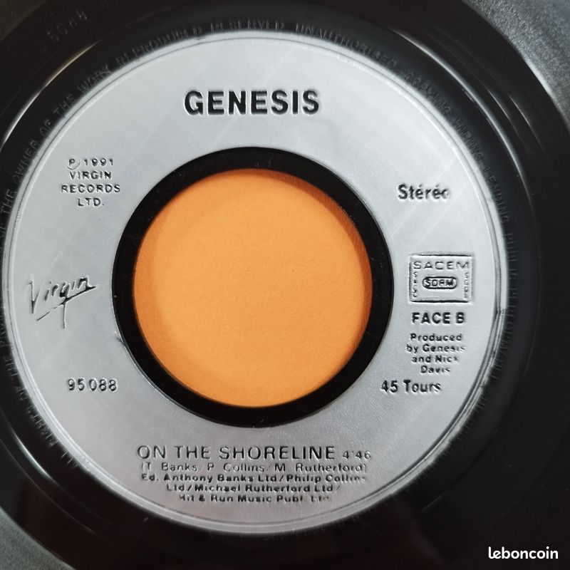 Genesis disque vinyle 45t 2 titres I Can't Dance (image 5)
