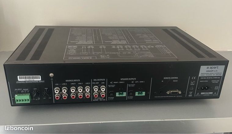 Ampli De Puissance Apart Concept 1 – Contrôle Digital, état Fonctionnel, Petites Marques