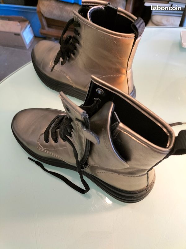 BOTTINES GEOX RESPIRA femme cuir dorees t : 36 (image 15)