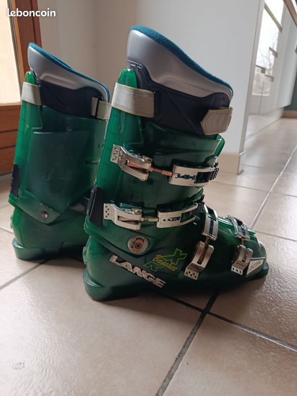 Chaussures De Ski Homme Lange Banshee XR - Taille 11 (332mm), Vert Aqua, Italie, Occasion