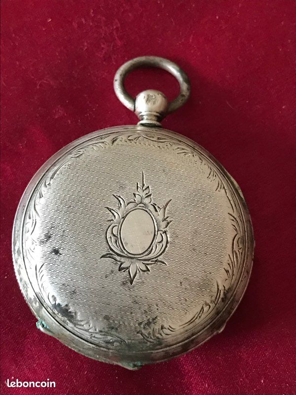 Montre Gousset Ancienne En Argent Avec Motif Coq - Marque Cadet à Maubeuge - Occasion