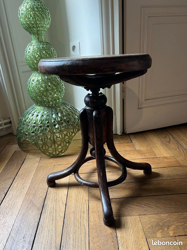 Tabouret de piano ancien (image 3)