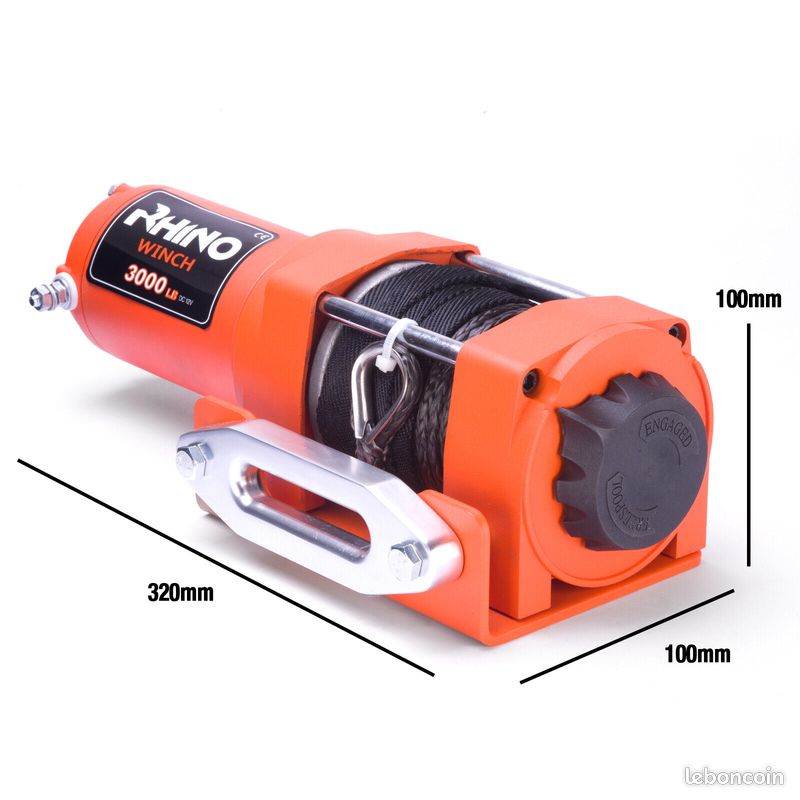 Treuil électriques 12v Synthétique Récupération 4x4 Bateau 1360kg Winch – Livraison gratuite en Fra (image 3)