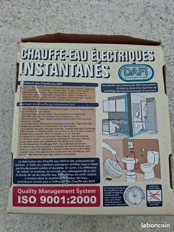 Chauffe-eau électrique instantané DAFI (image 3)