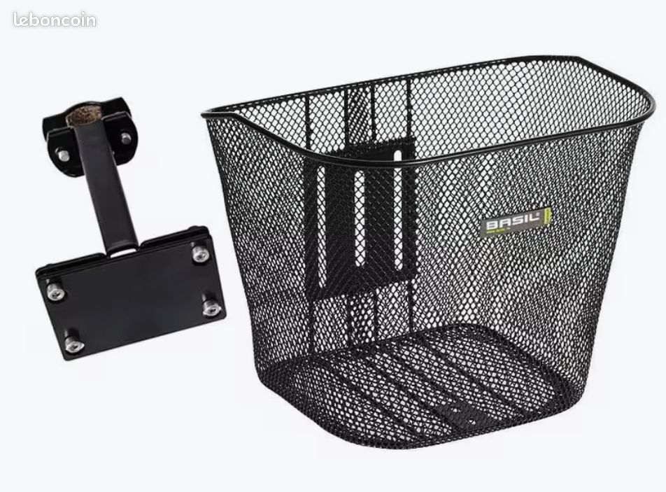 BASIL Panier de roue avant vélo 24 litres noir - Decatlhon (image 7)