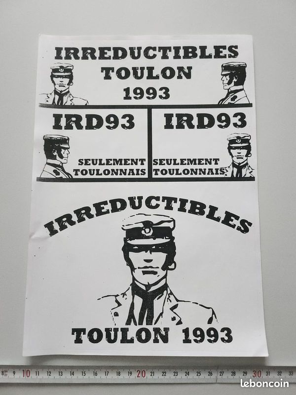 1 autocollant Irréductibles 93 (ultra Toulon) saison 2006-2007