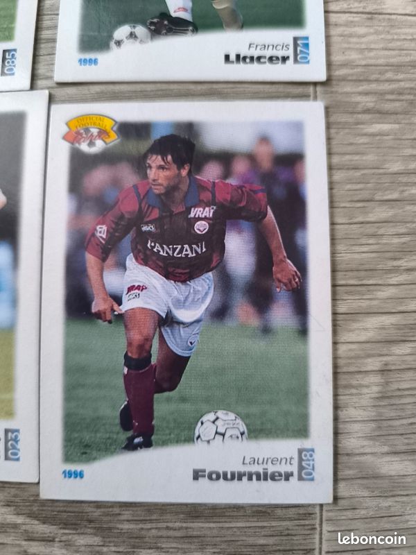 4 Stickers Panini Sochaux 96 – Foot 1996, Originaux Et Brillants