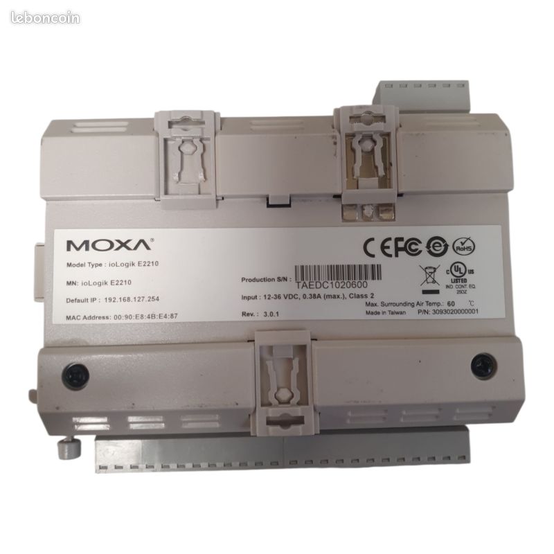 MOXA ILogik E2210 Active Ethernet I/O Modul – 12 Eingänge, 8 Ausgänge, Gebraucht