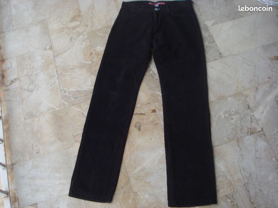 Pantalons droits Lulu castagnette 38 (M, T2) (image 1)