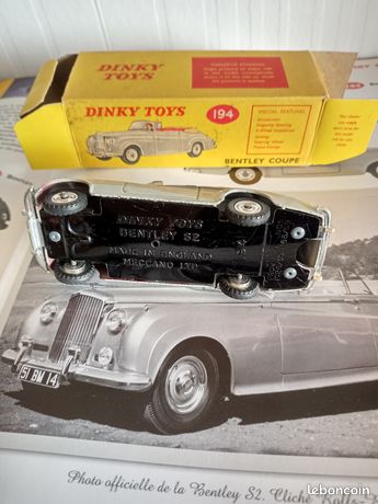 Dinky Toys 194 Bentley S2 Coupé - Gris - Made In England - Boîte D'origine TBE