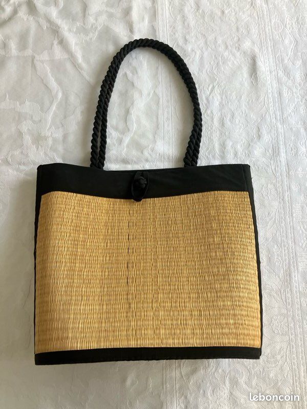 Sac À Main En Paille Tressée - Rosa | Le Sac En Paille