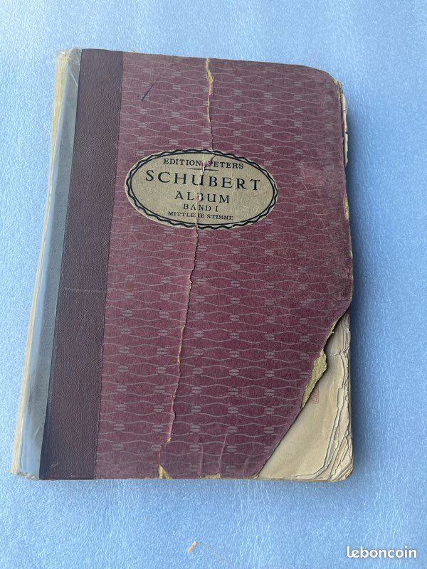 Partition ancienne Schubert Album Peters (image 1)