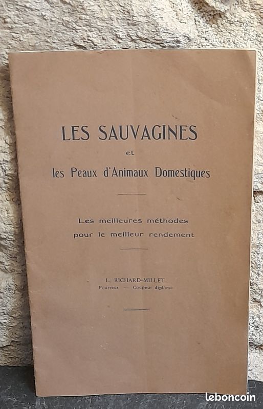Livre ancien LES SAUVAGINES RICHARD MILLET (image 1)