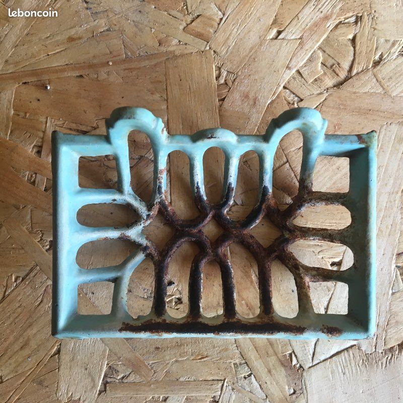 Porte-savon Ancien En Fonte émaillée Bleu - Occasion, Décoration Rétro Pour Salle De Bain