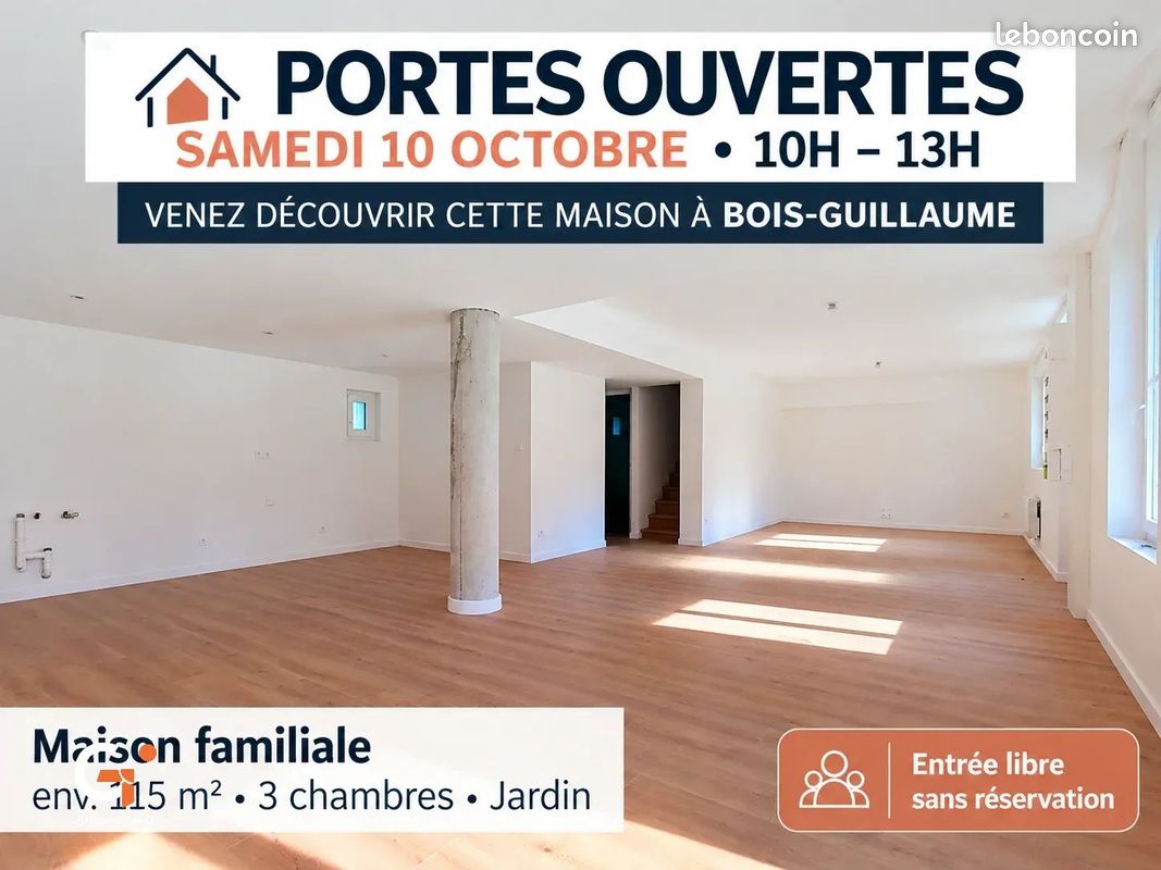 Maison 5 pièces 115 m² · à Bois-Guillaume · 115 m² · 375 000 €
