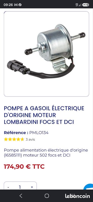 Pompe a gazoil microcar mgo (image 1)