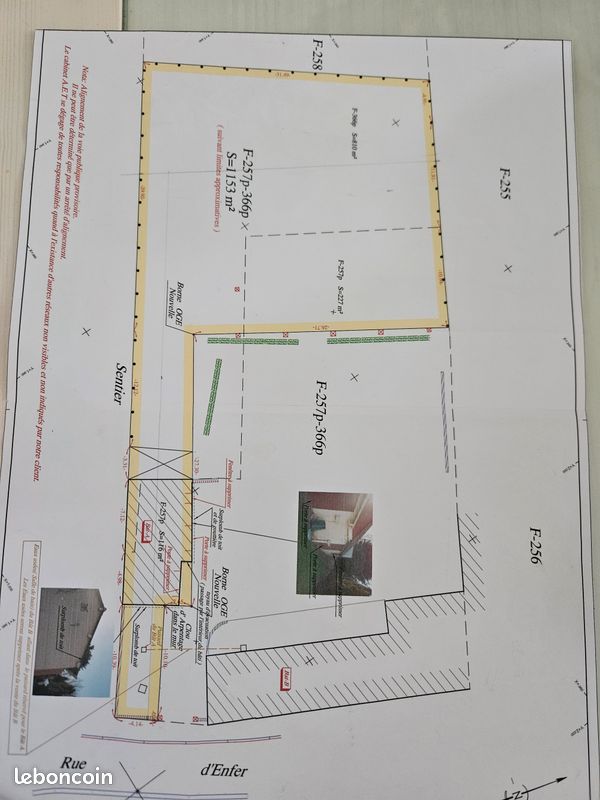 Terrain constructible · à Lieuvillers · 40 000 €