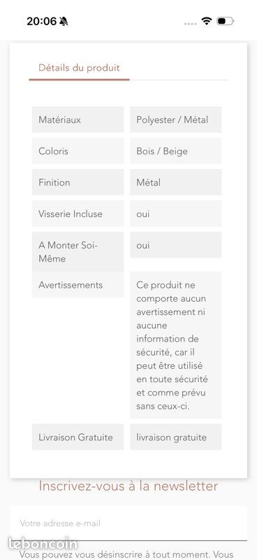 Ensemble repas de jardin 6 places métal effet bois (image 6)
