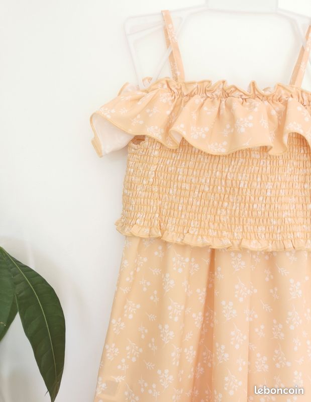 Ensemble top et jupe jaune fleuri Shein Ans Vêtements