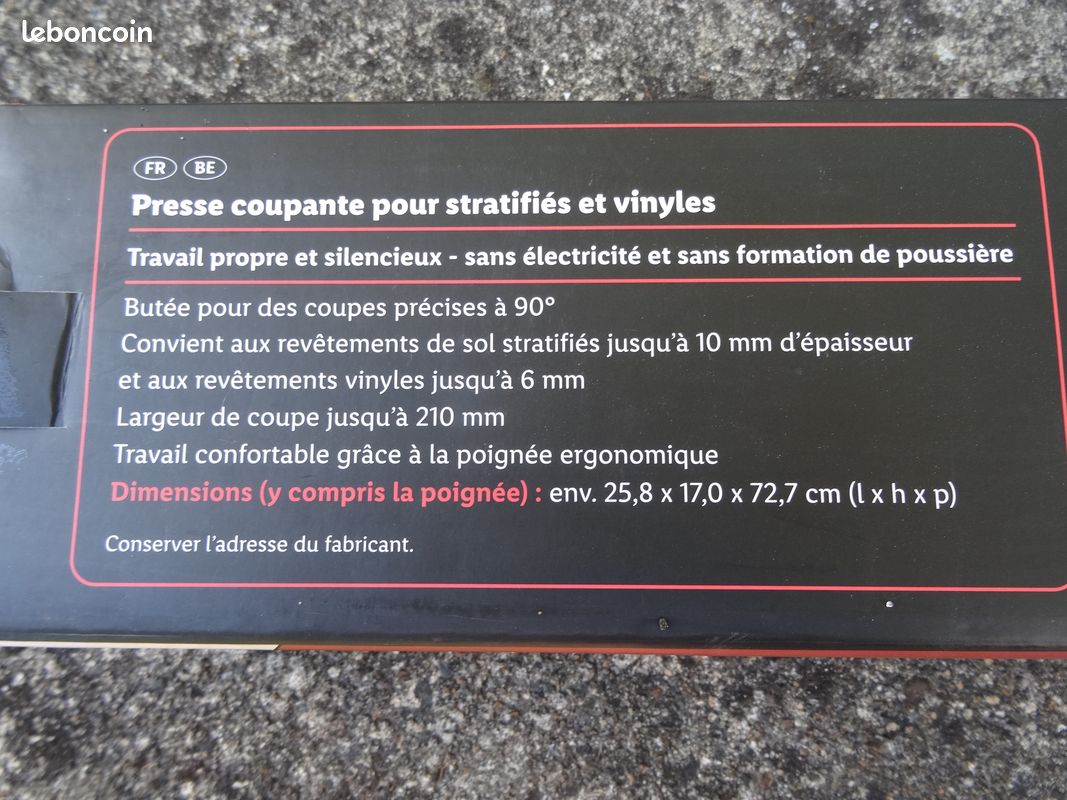 Presse coupante pour stratifiés et vinyles (image 4)