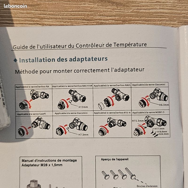 Lot de 2 tête thermostatoque connecté tech neuf + passerelle zigbee tech neuf (image 5)