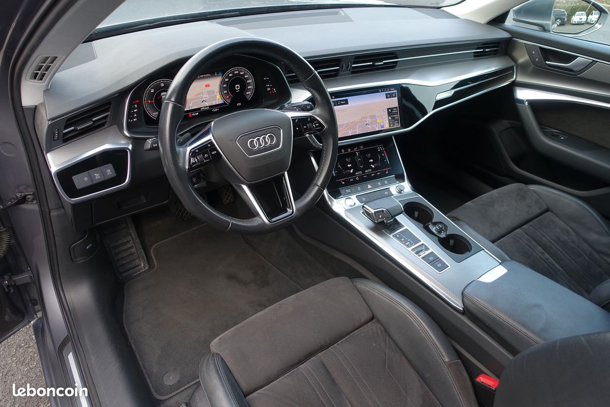 A6 Avant 35 Tdi Mhev S-Tronic 163ch 102600kms Virtual cockpit/Cuir sport élec chauffant/Grd Gps Europe/Caméra 3D/Accès confort/Carplay/Attelage/1*Main/Gtie 12 mois (image 9)