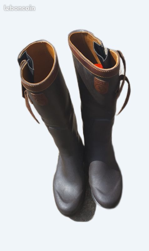 Bottes De Chasse Aigle Parcours 2 - Brun - Neuves En Boîte