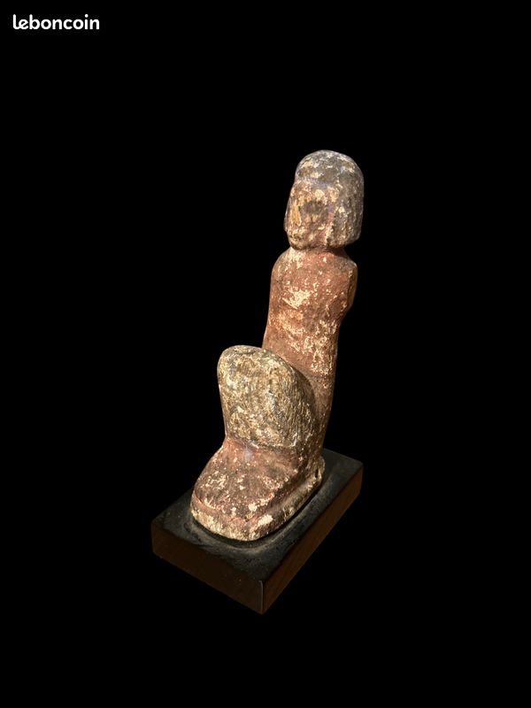 Rameur Bois Polychrome - Egypte Basse époque (image 2)