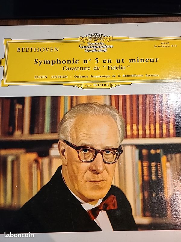 BEETHOVEN EUGEN JOCHUM 33 tours symphonie n°5 en ut mineur (image 1)