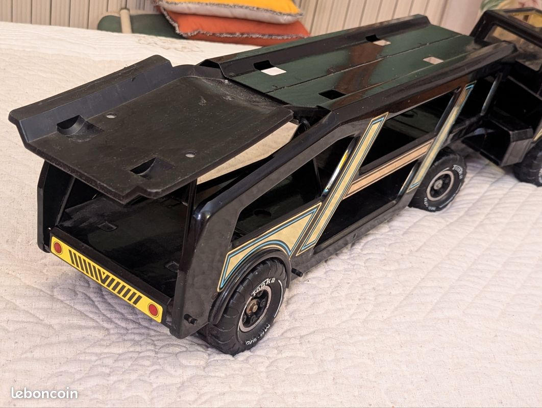 ÉNORME Camion TONKA Porte voiture Tôle (image 8)