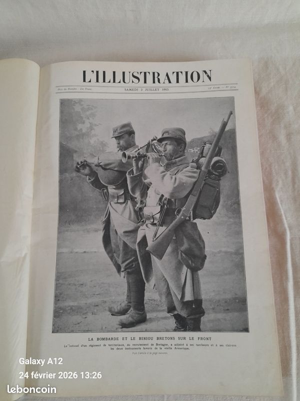 L’Illustration reliée - Période du 3 juillet 1915 au 25 décembre 1915 (image 1)