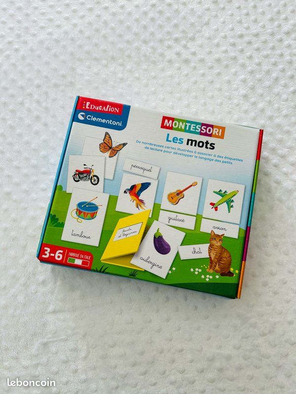 Jeu montessori pour apprendre les mots - Jeux & Jouets