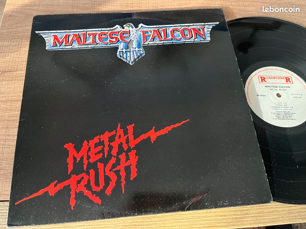 MALTESE FALCON metal rush LP 1984 Roadrunner Records – RR 9824 (image 1)