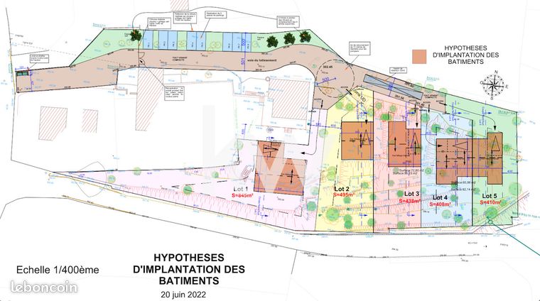 Terrain 438 m² Rognes