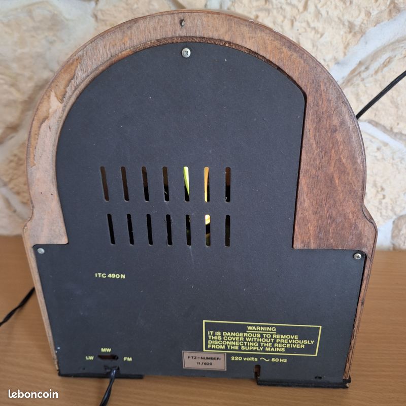 Radio vintage fibre optique lumière hublot objet decoratif (image 5)