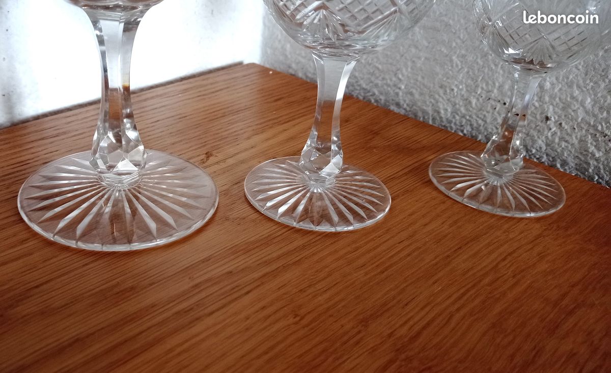 Ensemble de trois verres Baccarat modèle 61862 (image 8)
