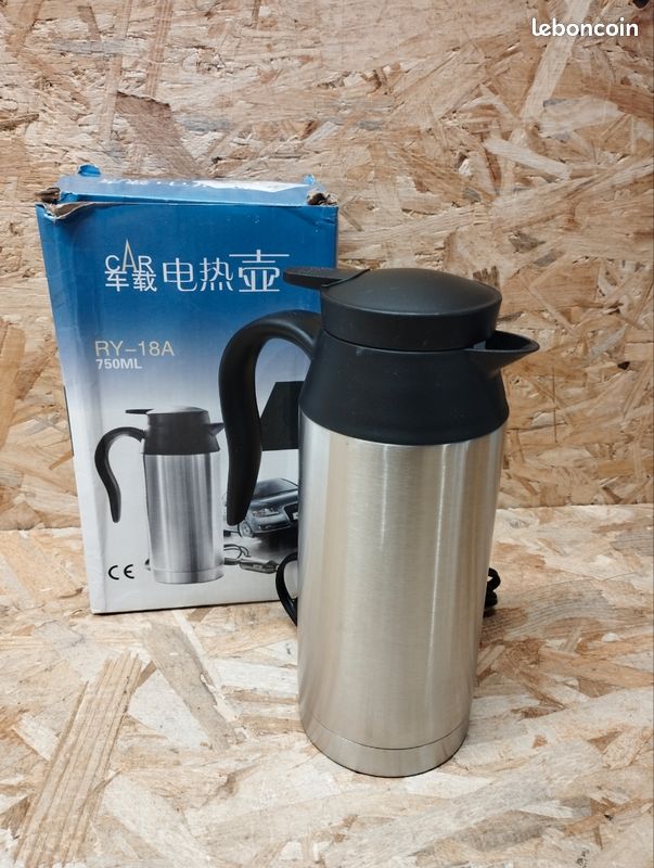 Bouilloire électrique 12V voiture inox 750 ml – Voyage & nomade - Neuve - Électroménager