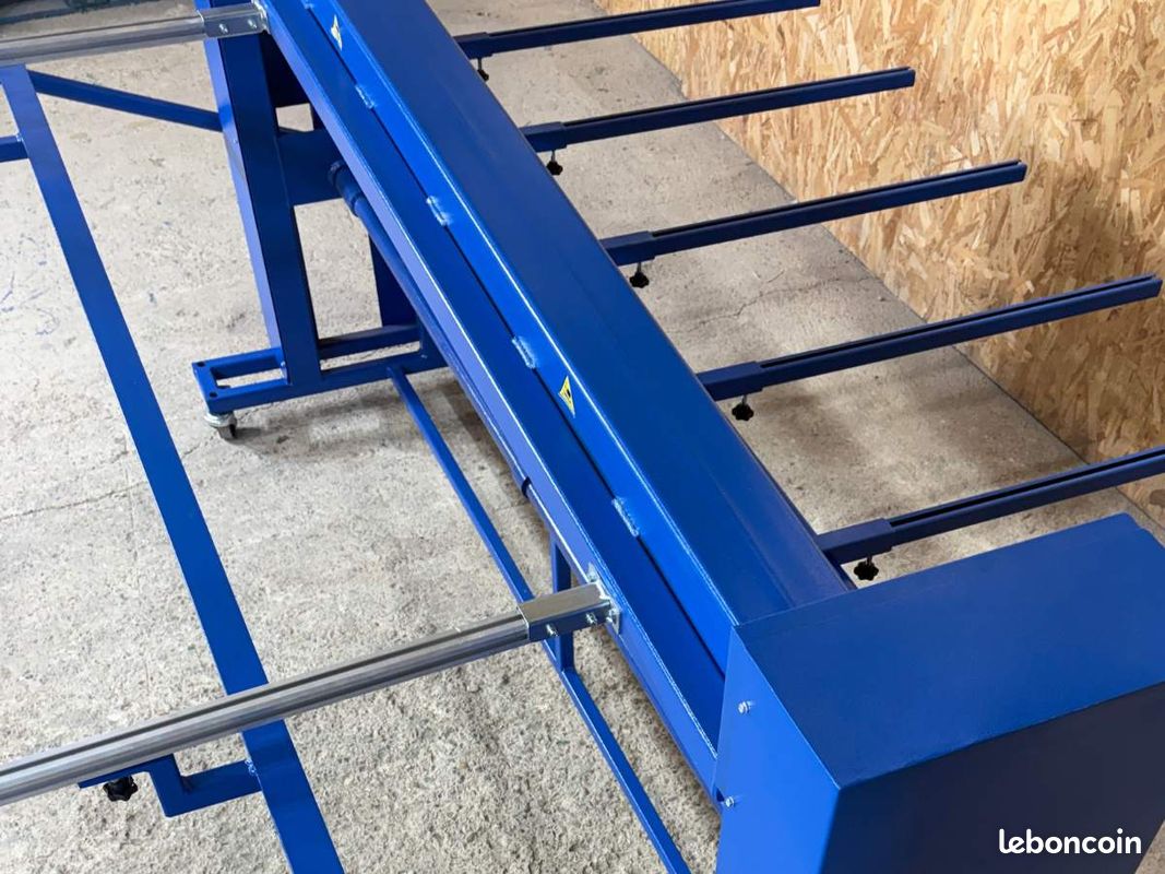 OUTILLAGE PRO : Cisaille guillotine manuelle 2m + Table avant avec rallonge, Coupe rectiligne, Butée de précision, Structure acier robuste (image 3)