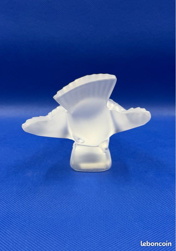 Lalique France - Moineau Coléreux Presse-papier Cristal Dépoli Oiseau (image 4)