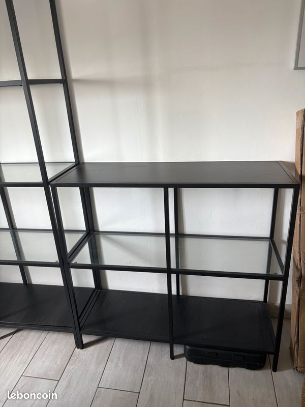 Foire à tout du 76 - Rouen le mag | 7 cases pour meubles kallax ikea noir en bon état 20e