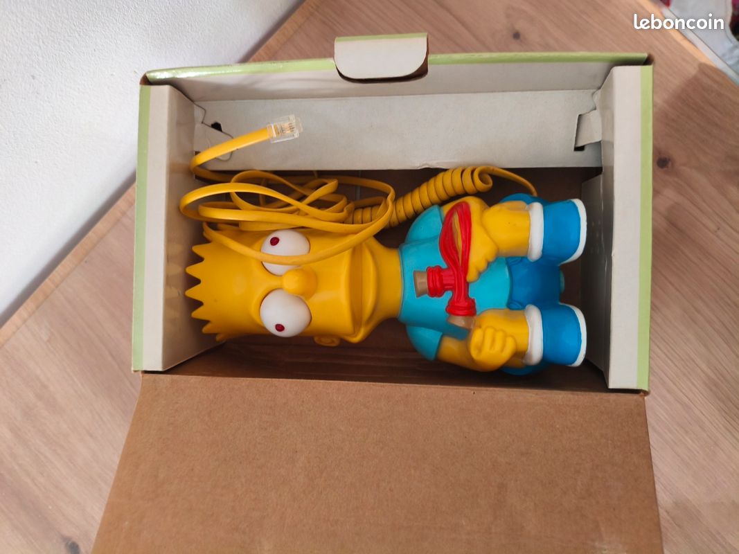 Téléphone Vintage Bart Simpson – Années 90 – Pour Collectionneurs