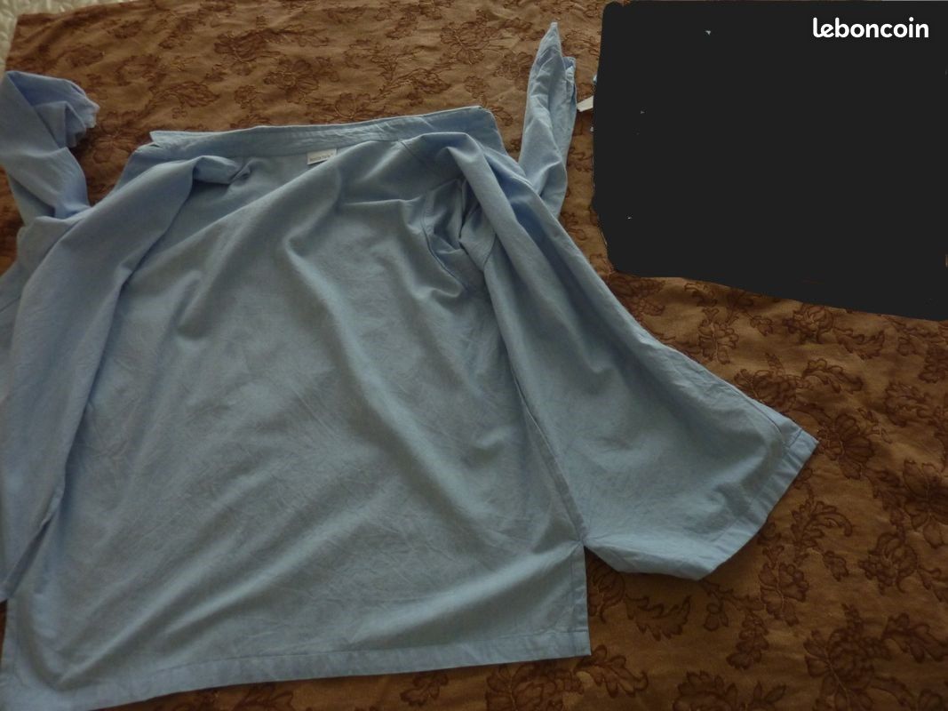 2 OU 1 Chemise jean femme top model xxl 1980 (image 8)