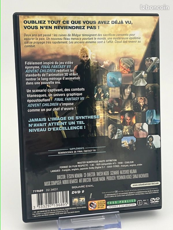 DVD Final Fantasy VII Advent Children (image 2)