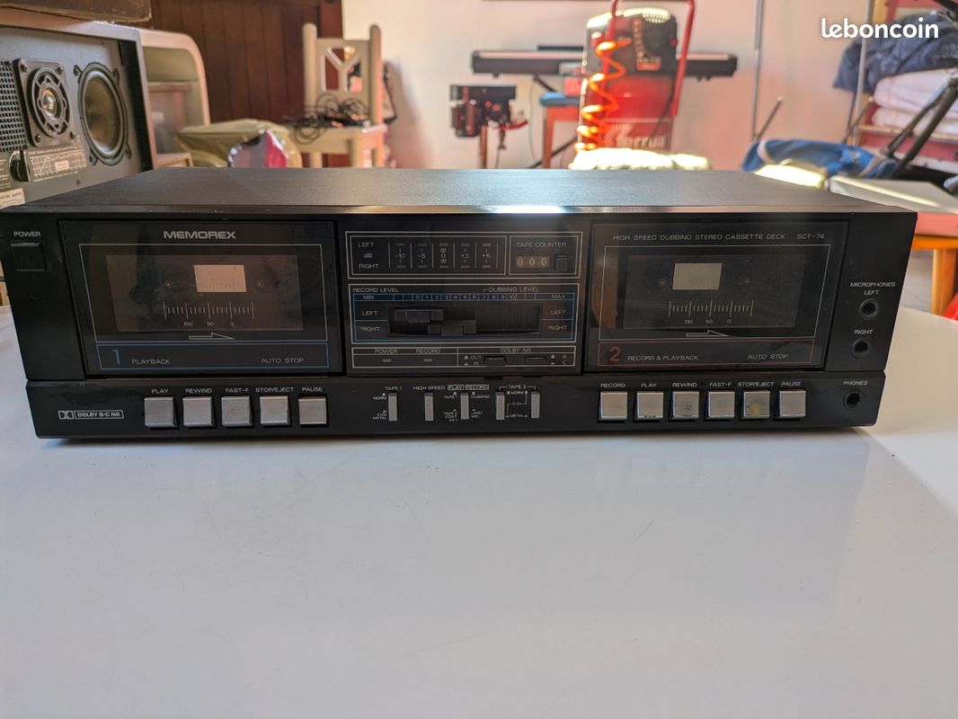 Double lecteur enregistreur de cassettes MEMOREX SCT-74 (image 1)