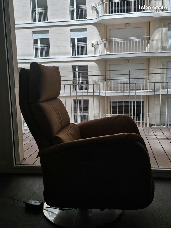 Fauteuil Neuf relaxant tout électrique Tissu Camel (image 3)
