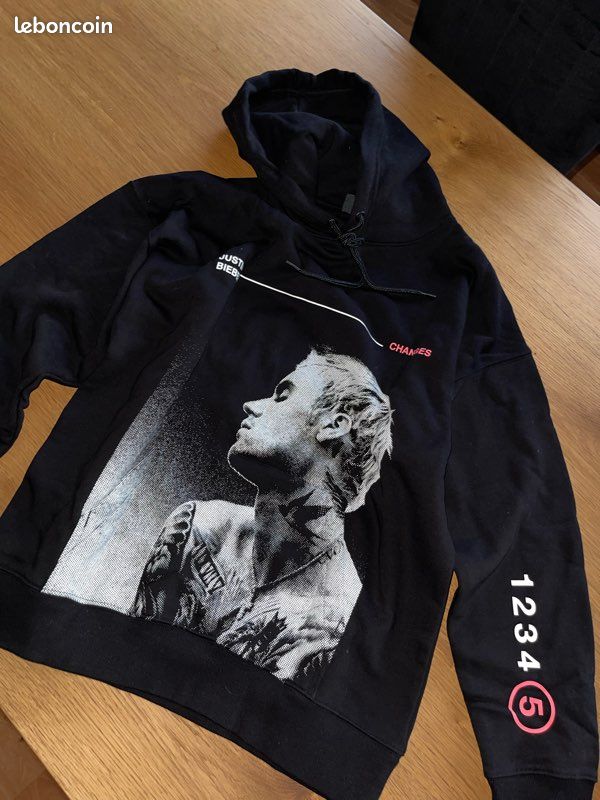 H&M collab Justin Bieber sweatshirt avec capuche « Changes