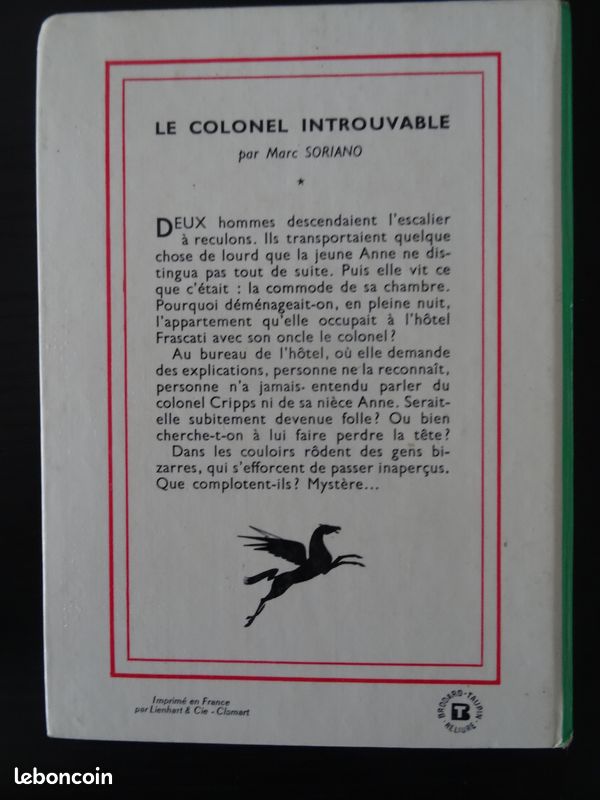 Lot 4 romans jeunesse Bibliotheque Verte (image 3)
