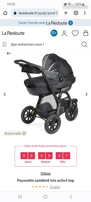 Poussette combinée CHICCO ACTIV 3 TOP (image 2)