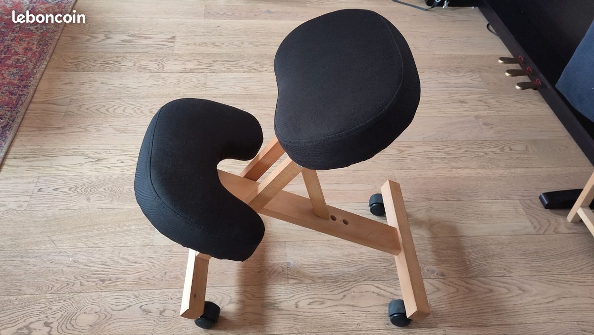 IDIMEX Tabouret Ergonomique Ajustable Repose-Genoux, Roulettes IDIMEX Tabouret Ergonomique Ajustable Repose-Genoux, Roulettes