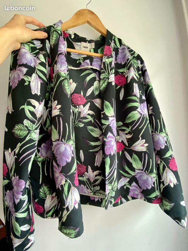 Veste légère fleurie Asos taille XS (image 2)